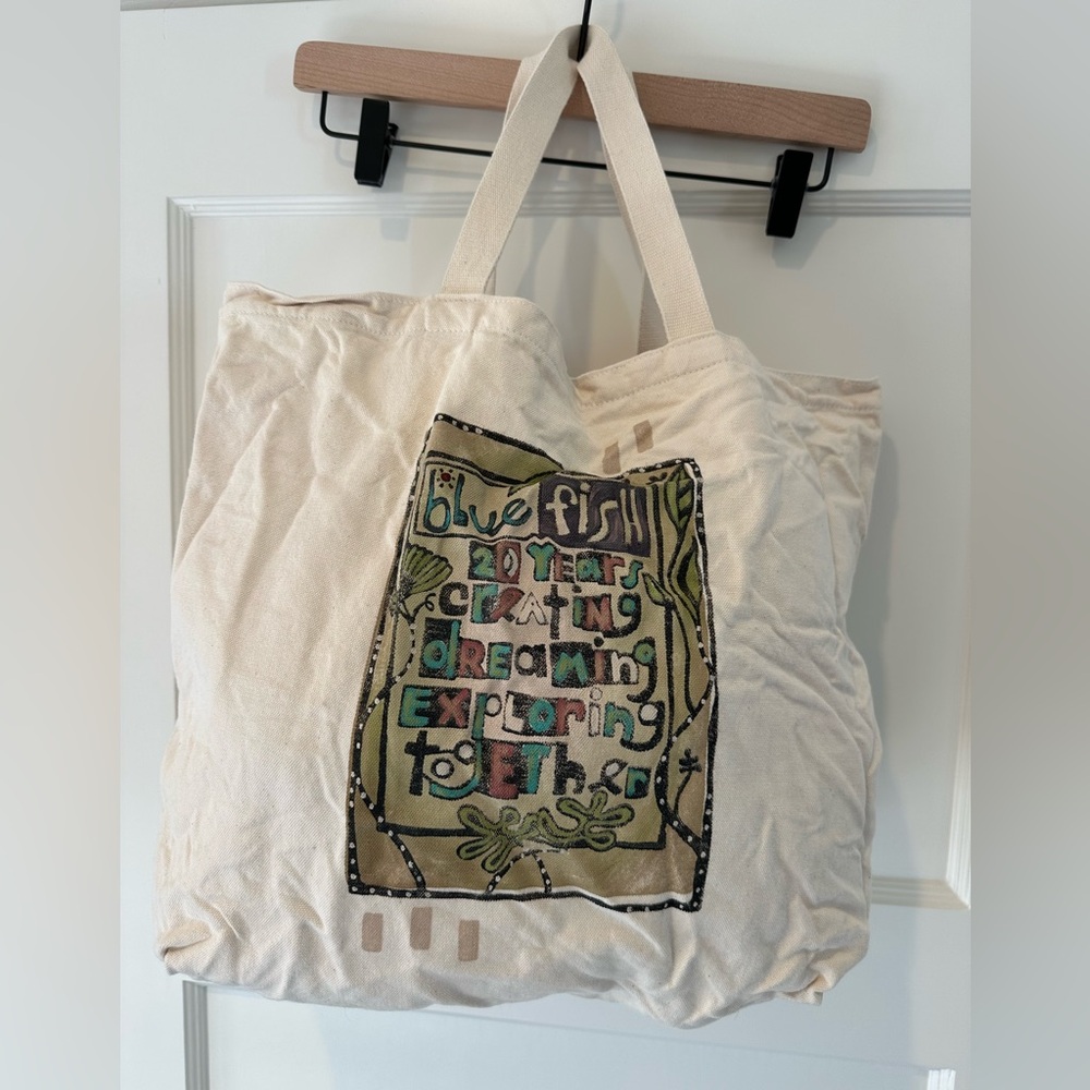 Blue Fish 20 Year Tote Bag